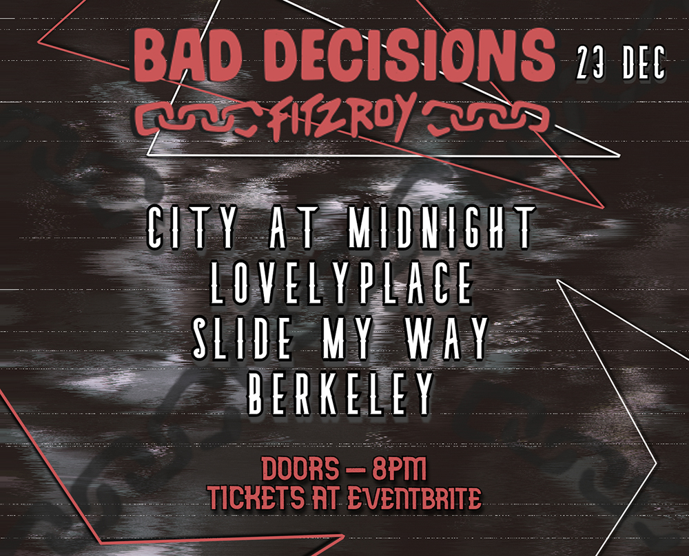 Bad Decisions Bar flyer