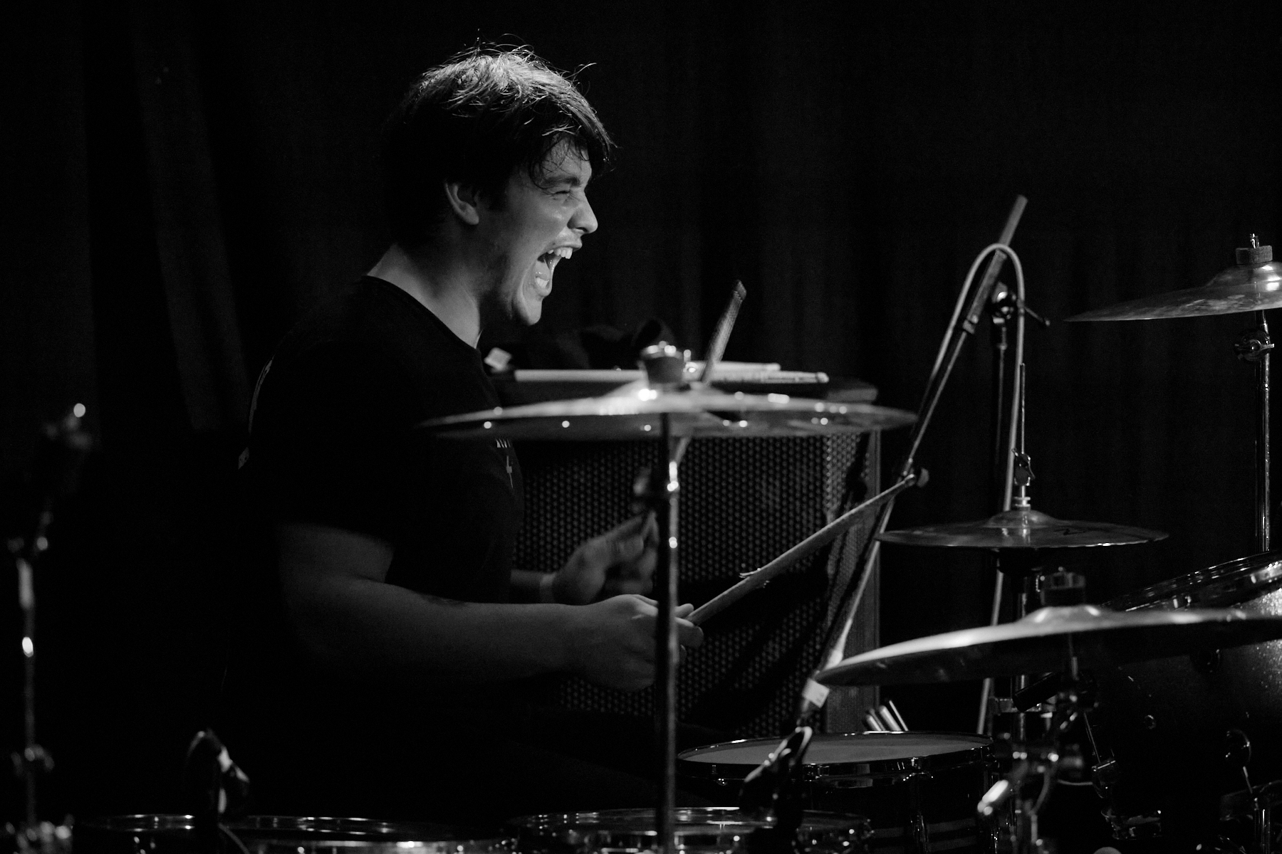 Granger with his drums